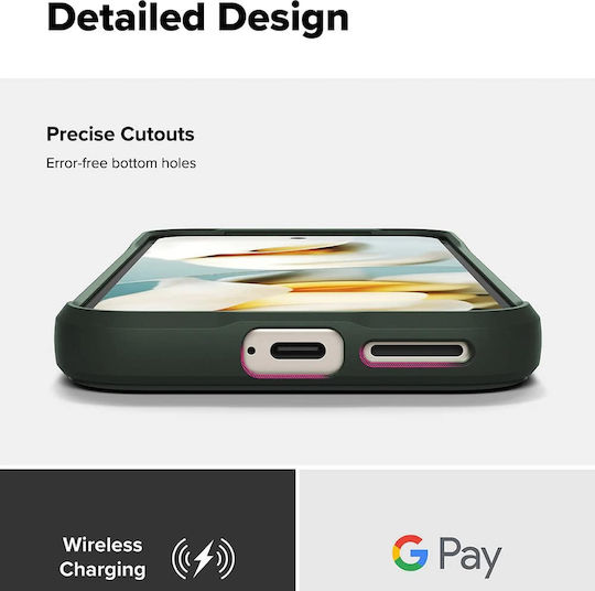 Ringke Back Cover Σιλικόνης Πράσινο (Google Pixel 9a)