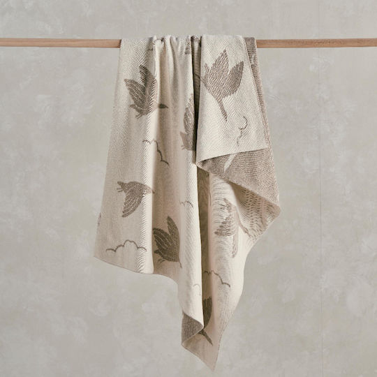 Mamas & Papas Blanket Nursery Swaddling Blankets Knitted Brown 70x90cm