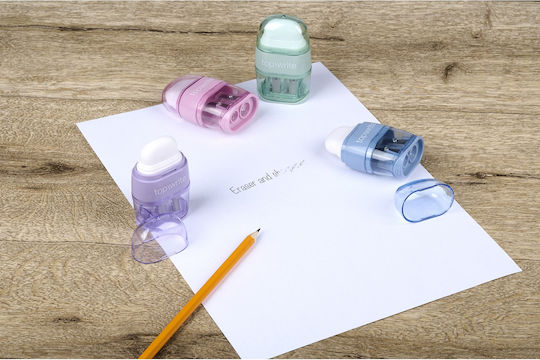 Topwrite Острилка за гумички 4 цвята Topwrite