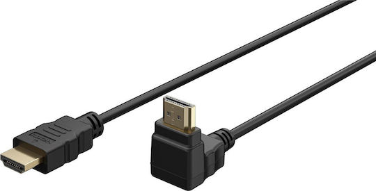 Goobay HDMI 2.0 Premium High Speed 4K 60Hz HDR Cable HDMI male - HDMI male 0.5m Μαύρο