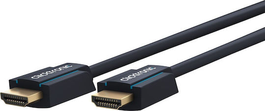 Clicktronic HDMI 1.4 High Speed 1080p 120Hz Cable HDMI male - HDMI male 20m Μπλε