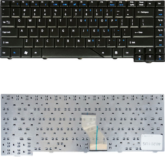 Πληκτρολόγιο Laptop Acer Aspire 4210 4220 4310 4315 4320 4510 4520 4520g 4710 4720 4720g 4720zg 4910 4920 5235 5310 5315 5320 5520 5520-5912 5710 5710g 5710z 5710zg 5715 5720 5720g 5720z 5720zg 5910 5920 5930 As4520-5582 Black Keyboard Κωδ.40201us