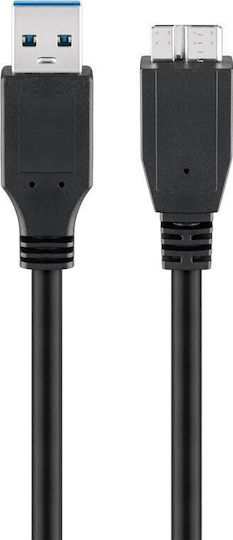 Goobay Редовна USB 3.0 до микро USB кабел Черен 1.0м (95169) 1бр