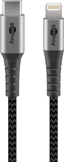 Goobay Regular USB-A la Cablu Lightning 60W Gri 0.5m (49270)