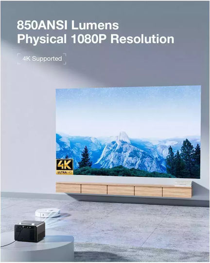 BlitzWolf BW-V7 Mini Projector LCD Full HD Λάμπας LED με Wi-Fi και Ενσωματωμένα Ηχεία