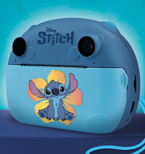 Lisciani Giochi Stitch Παιδική Φωτογραφική Μηχανή με Θερμική Εκτύπωση Οπτικού Ζουμ 25x Μπλε