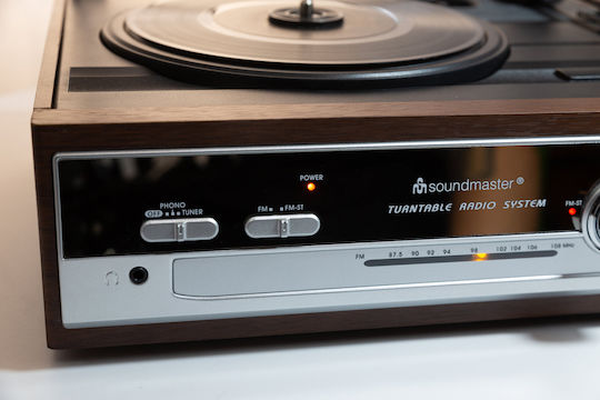 Soundmaster PL-186H Грамофон с Предусилвател и Вградени говорители Кафяв