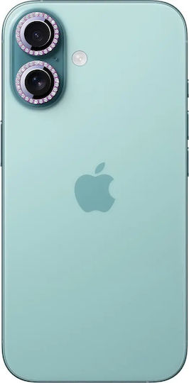 Joyroom Προστασία Κάμερας Tempered Glass Ροζ για το iPhone 16, iPhone 16 Plus