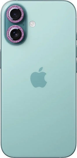 Joyroom Προστασία Κάμερας Tempered Glass Ροζ για το iPhone 16, iPhone 16 Plus