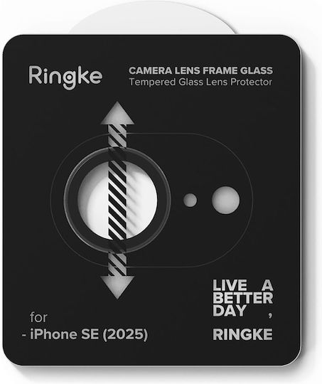 Ringke Προστασία Κάμερας Tempered Glass Μαύρο για το iPhone 16e