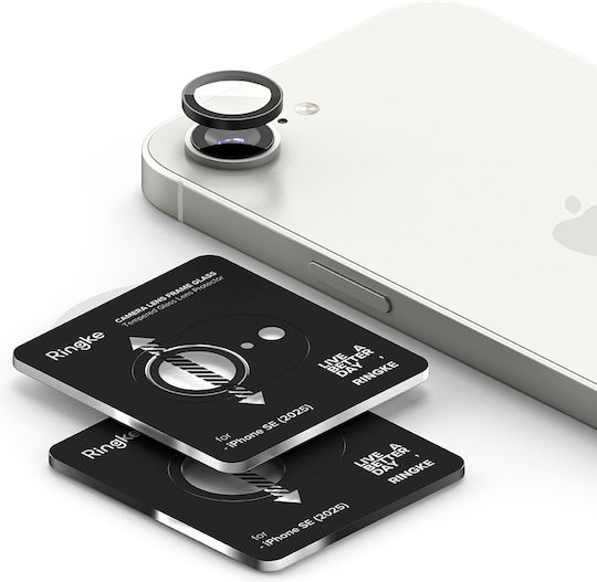 Ringke Προστασία Κάμερας Tempered Glass Μαύρο για το iPhone 16e