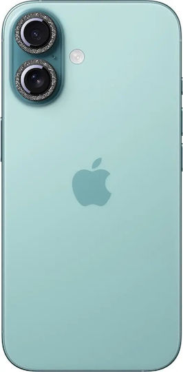 Joyroom Protector Προστασία Κάμερας Tempered Glass Μαύρο για το iPhone 16, iPhone 16 Plus
