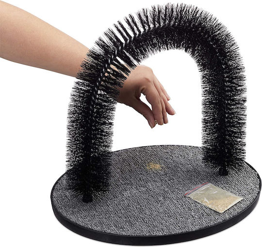 Self-standing Cat Brush Relaxdays Black 38 X 36 X 28.5 Cm