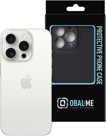 Obal:Me Umschlag Rückseite Silikon 1.5mm Schwarz (iPhone 15 Pro)