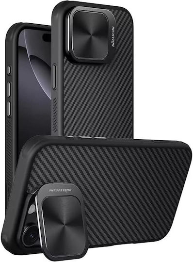 Nillkin Magnetic Back Cover Silicone / Aramid Fiber Black (iPhone 16 Pro Max)