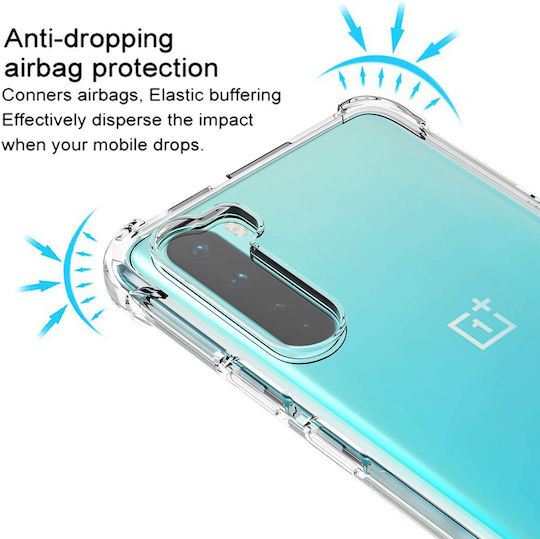 Techsuit Shockproof Clear Umschlag Rückseite Silikon Transparent (OnePlus Nord)