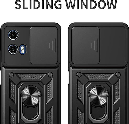 Techsuit Camshield Back Cover Σιλικόνης Μαύρο (Moto G31)