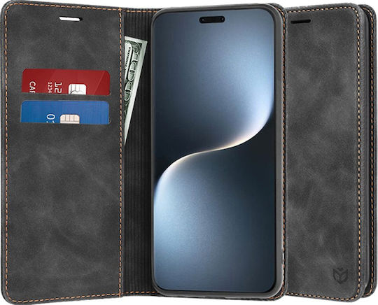 Techsuit Confy Cover Back Cover Σιλικόνης / Δερματίνης Μαύρο (Honor Magic7 Pro)