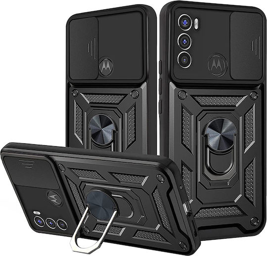 Techsuit Camshield Back Cover Silicon Negru (Moto G71 5G)