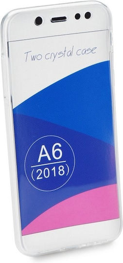 Front & Back Ultra Slim С пълно покритие (360°) Силикон 0.3мм Прозрачен (Galaxy A6 2018)