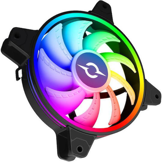 Aqirys Ventilator Pentru Carcasă Libra 120mm Cu Iluminare RGB Și Conexiune 6 Pini 3 Bucăți