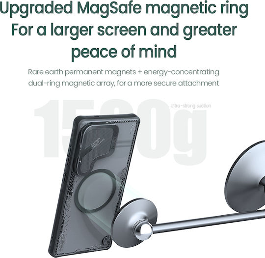 Nillkin Iceblade Prop Magnetic Cover Back Cover Σιλικόνης Μαύρο (Galaxy S25 Ultra)