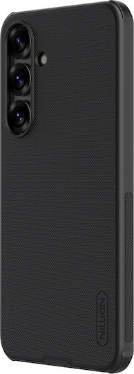 Nillkin Super Frosted Pro Задна корица Пластмаса / Силикон Черен (Galaxy S25+)