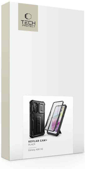 Tech-Protect Cam+ 360 Vollschutz Kunststoff Schwarz (Samsung Galaxy A36 5G)