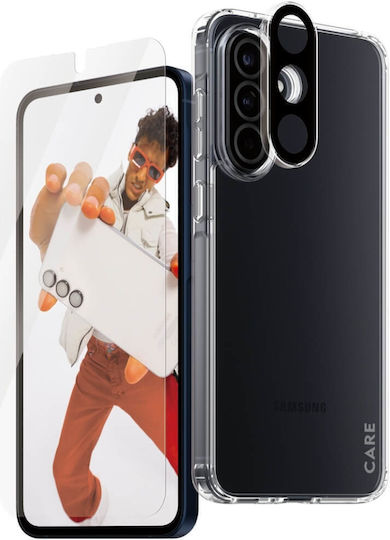 CARE by PanzerGlass Flagship 3in1 Back Cover Tempered Glass Set with Glass Transparent (Samsung Galaxy A56 5G, PanzerGlass)