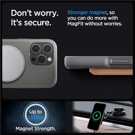 Spigen Ultra Hybrid S Umschlag Rückseite Silikon / Kunststoff Gray (iPhone 17 Pro Max / iPhone 17 Pro / iPhone 16 Pro Max)