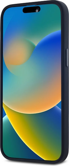 Karl Lagerfeld Initial Umschlag Rückseite Silikon Schwarz (iPhone 15 Pro)