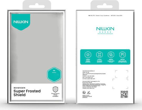 Nillkin Super Frosted Umschlag Rückseite Kunststoff Schwarz (Redmi Note 14 5G)