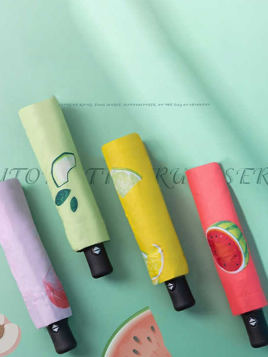 Windproof Automatic Umbrella Compact Green