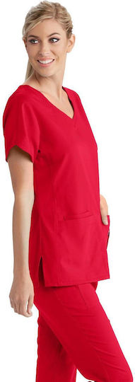 Grey's Anatomy Women's Red Medical Blouse