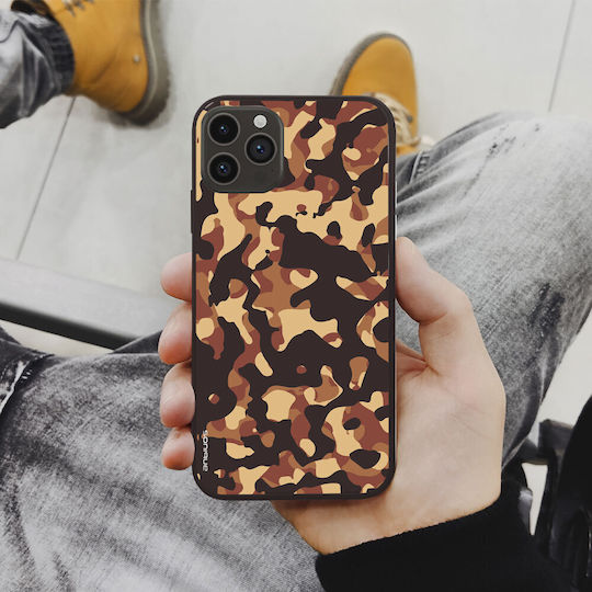 Sonique Camouflage Army Series Case Vivo Y35 4G Vivo Y22 Vivo Y22s Brown 01
