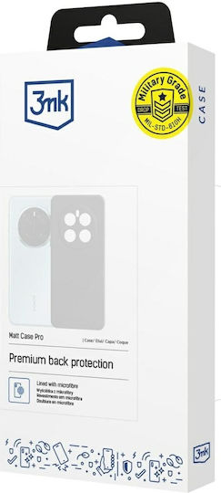 3MK Matt Back Cover Silicone / Tempered Glass 1.8mm Black (SAMSUNG GALAXY M35 5G, 3MK)