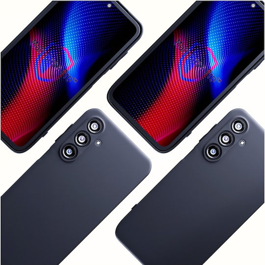 3MK Matt Back Cover Silicone / Tempered Glass 1.8mm Black (SAMSUNG GALAXY M35 5G, 3MK)