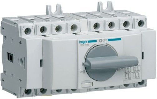 Hager Vierpolig Umstellung Schienenumschalter 4P 80Α 80A