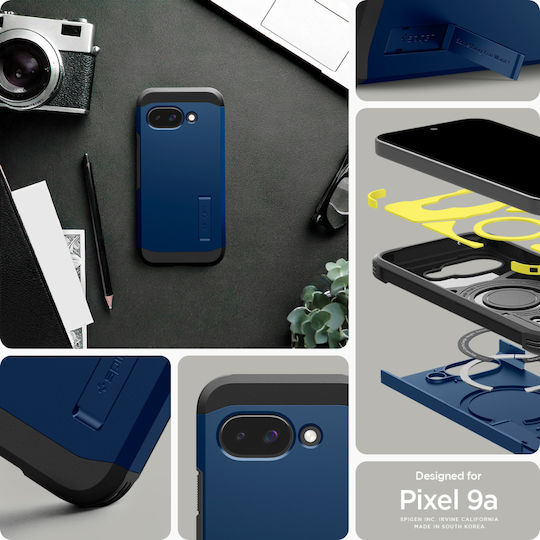 Spigen Tough Задна корица Силикон / Пластмаса 2мм Тъмносин (Google Pixel 9a)