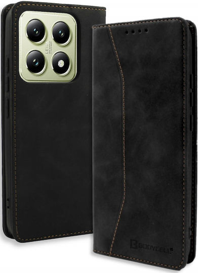 Bodycell Book Δερματίνης / Δερμάτινο Μαύρο (Xiaomi 14T)
