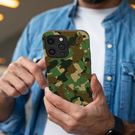Husă Seria Camuflaj Armată Sonique Vivo Y74s Vivo Y76 5g Verde