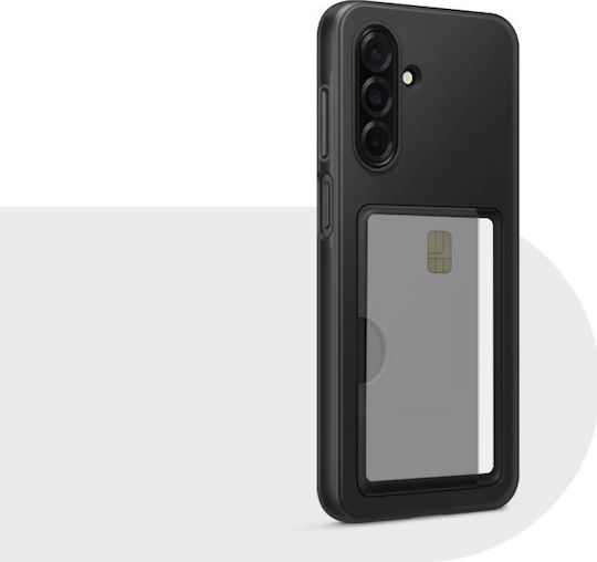 Samsung Back Cover Silicone with Card Slot Black (Galaxy A26)