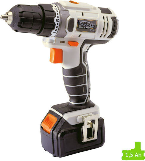 Vulcan VZV18C2 Δραπανοκατσάβιδο Μπαταρίας 18V 2x1.3Ah
