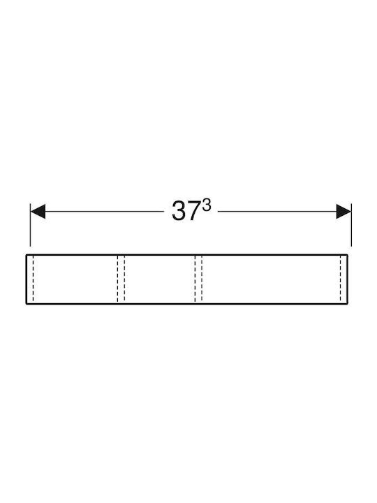 Geberit Sertar Rectangular Din Placă Din Lemn Agregat Gri 37x18x5.7cm 501.156.00.1