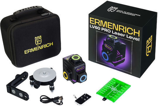 Ermenrich Pro LV60 PRO Linear Laser-Wasserwaage Grüner Strahl
