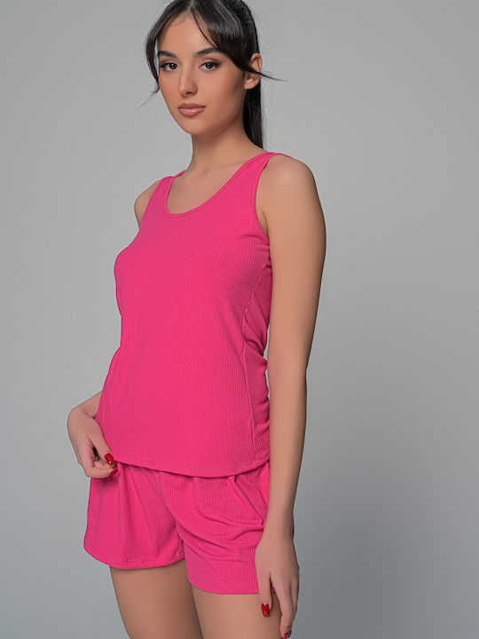 Milena by Paris Summer Women's Pyjama Set Fuchsia