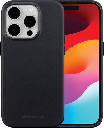 dbramante1928 Back Cover Piele Negru (iPhone 15 Pro Max)