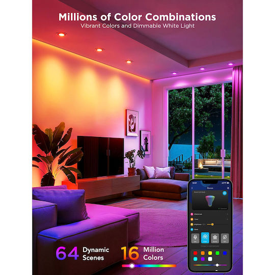 Govee Smart Bulbs LED for Socket GU10 RGBW 400lm 2pcs