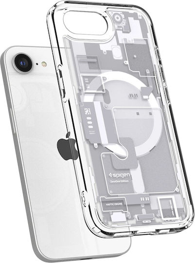 Spigen Ultra Hybrid Zero One (MagFit) Back Cover Plastic / Silicone 1.2mm White (iPhone 17e / 16e)