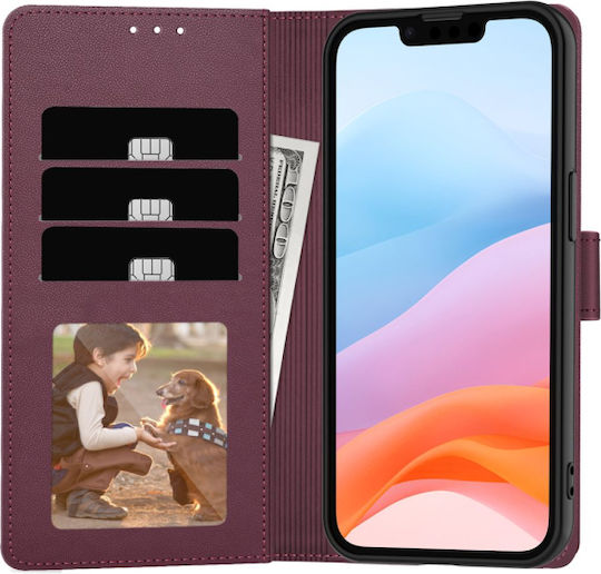 Tech-Protect Wallet Δερματίνης Μπορντό (iPhone 17e / 16e)